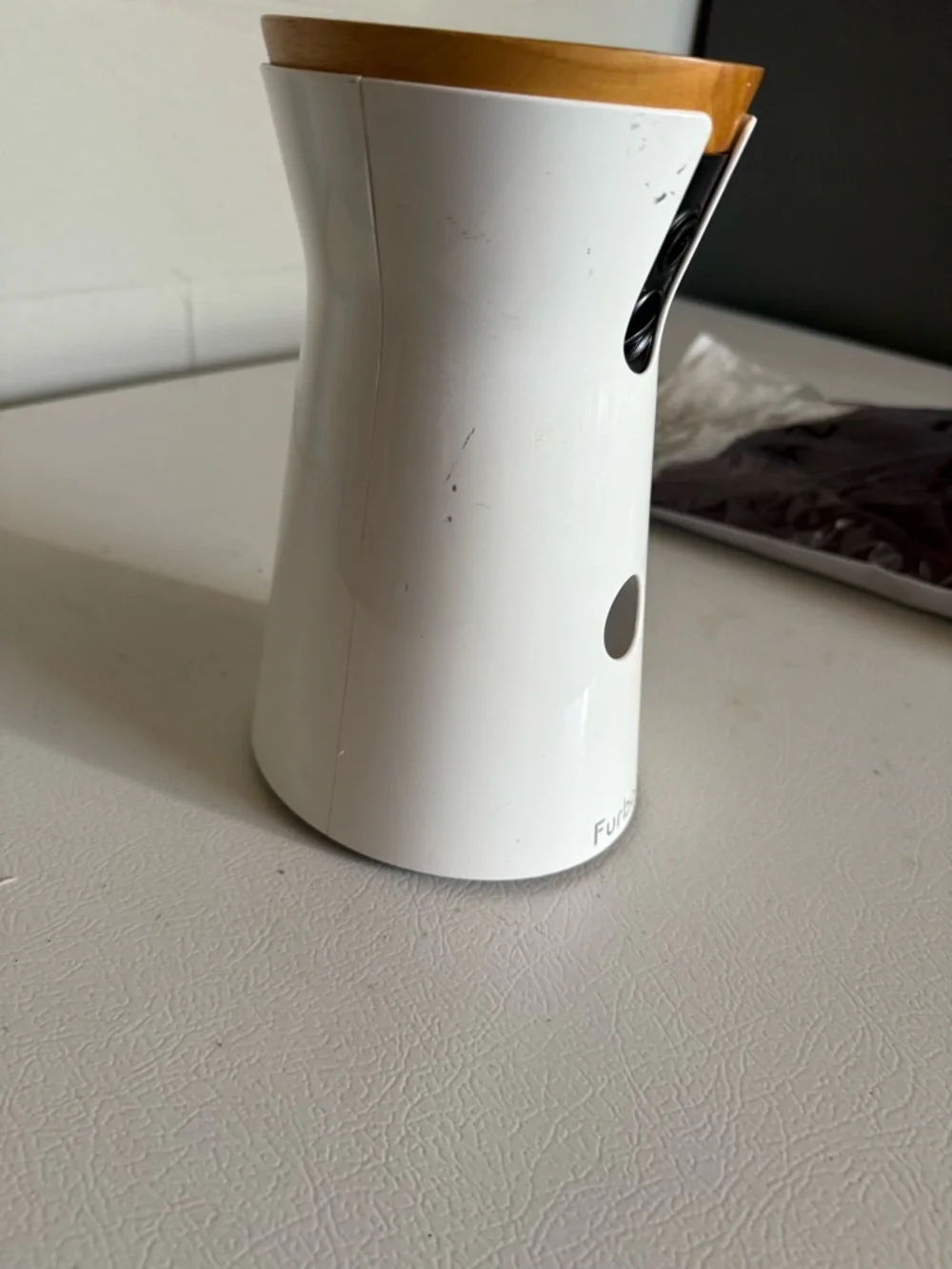 Furbo White & Wood Pet Camera - Furbo Dog Camera
